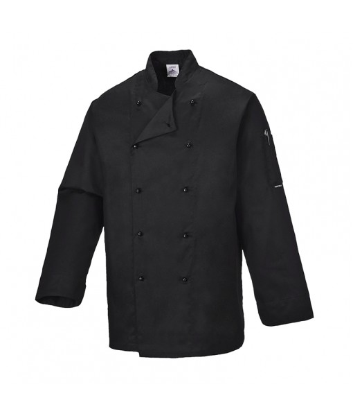 Somerset Long Sleeve Shirt Chef Jacket Black