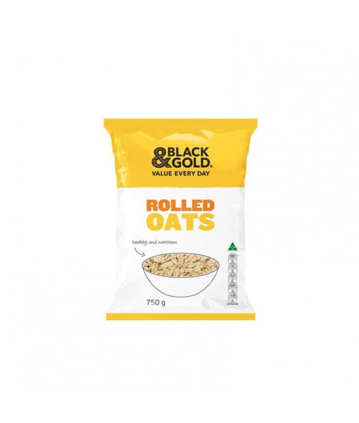 Black & Gold Rolled Oats 750g