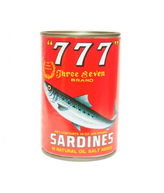 777 Mackerel Natural Oil 425g