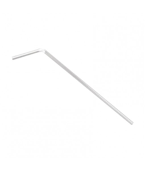 Flexible White Straw 8" 10,000's