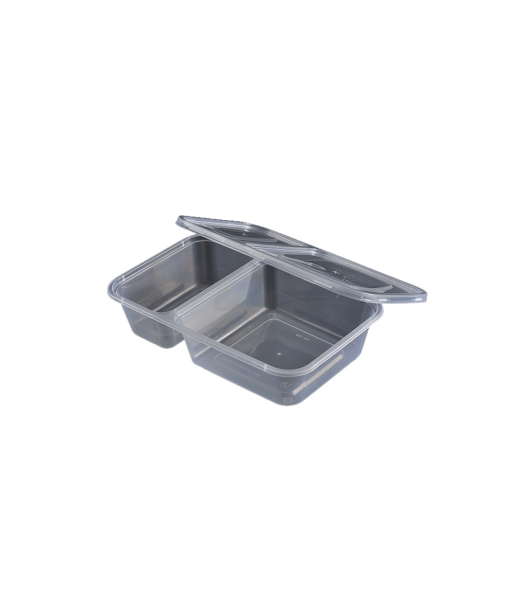 Rectangle Container 2 Compartment 1200ml (T1200D)