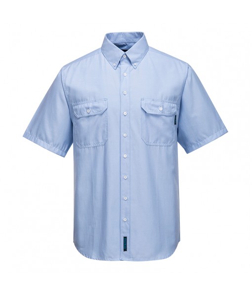 Sydney Oxford Short Sleeve Shirt Blue