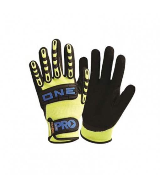One-Nitrile Foam Nylon Gloves Sz10 1's