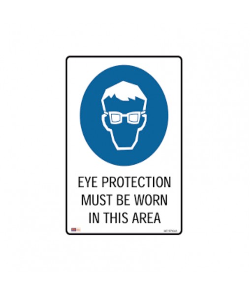 Sign Metal Mand Eye Protection 600x450